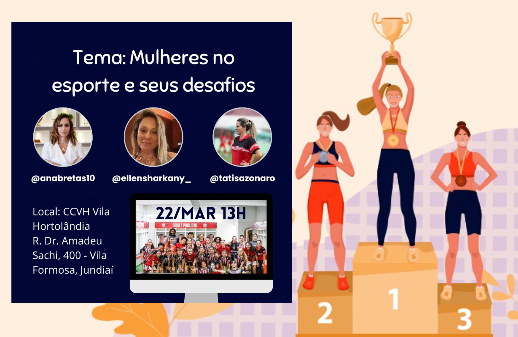 notícia Workshop Importante no mês das Mulheres