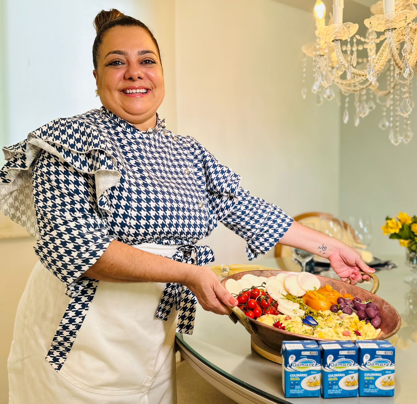 notícia Chef Claudinha Ramos e Damare apresentam: Bacalhau com Natas para a Páscoa