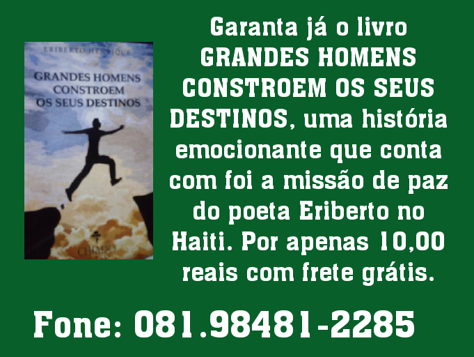 notícia Livro Grandes Homens Constroem os Seus Destinos 