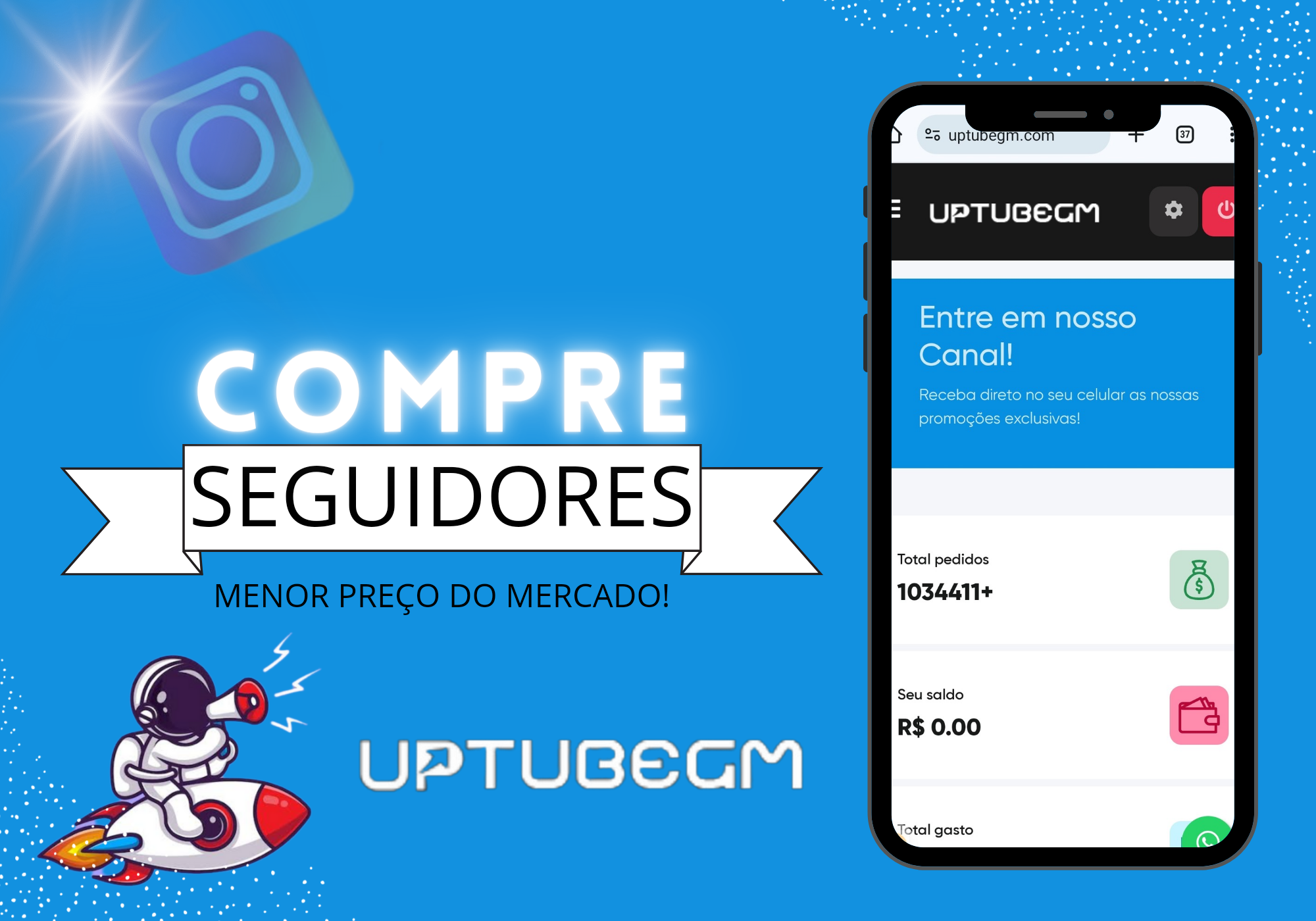 notícia Impulsione suas redes sociais com uptubegm.com