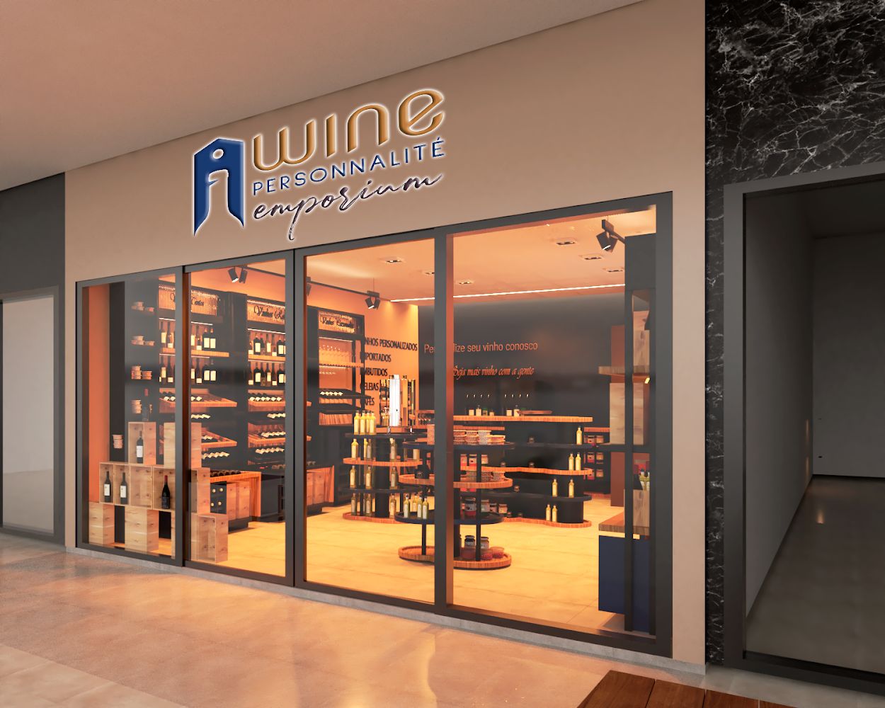 notícia A primeira loja de personalização de vinhos e empórios