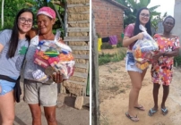 noticia Jovem troca festa de 15 anos por doação de cestas básicas a famílias necessitadas