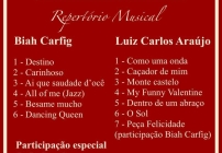 noticia Biah Carfig e Luiz Carlos Araújo, irão se apresentar em evento beneficente em prol da FAZ e da Música da Alegria