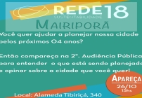 notícia Convite a população de Mairiporã : Venha participar da Audiência Pública do PPA