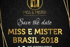noticia Concurso oficial Miss e Mister Brasil 2018 ocorrerá dia 10 de Dezembro em São Paulo