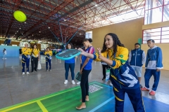 noticia Mormaii promove experiência de pickleball e ativações com atletas e visitantes nos Jogos da Juventude CAIXA 2026