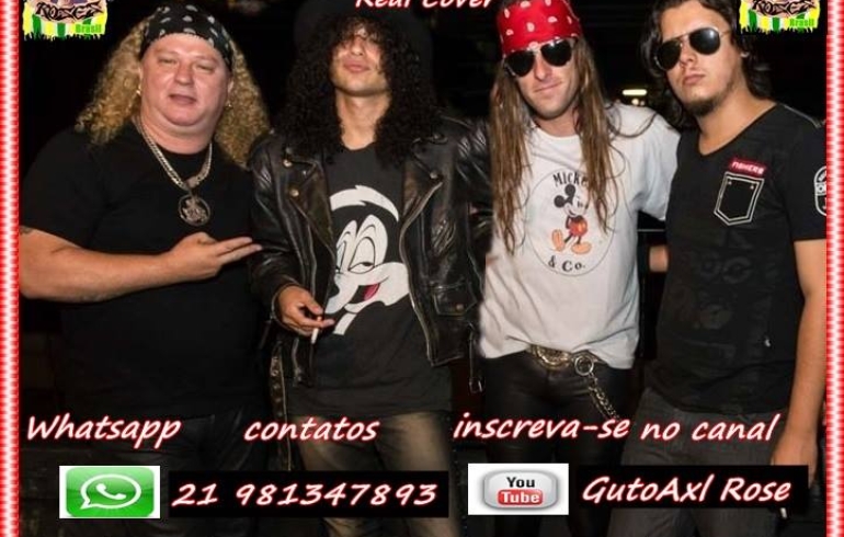 noticia Biografia da melhor banda cover do Brasil do Guns N' Roses