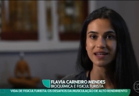 artigo Mineira fisiculturista Flávia Carneiro no Esporte Espetacular da TV Globo