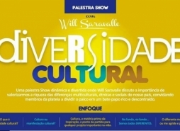 foto Palestra - Diversidade Cultural - Por Will Saravalle - Contato: (11) 97339-0133