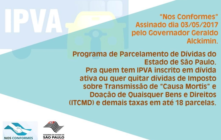 noticia IPVA - Novo programa possibilita parcelamento de débitos com redução de multa e juros