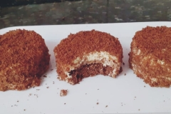 noticia Receita de Mini cheesecake duplo de chocolate fit