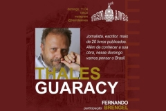 noticia Trem das Lives com o escritor Thales Guaracy