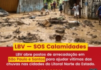 noticia LBV envia mais de 33 toneladas em doações para o litoral norte de SP
