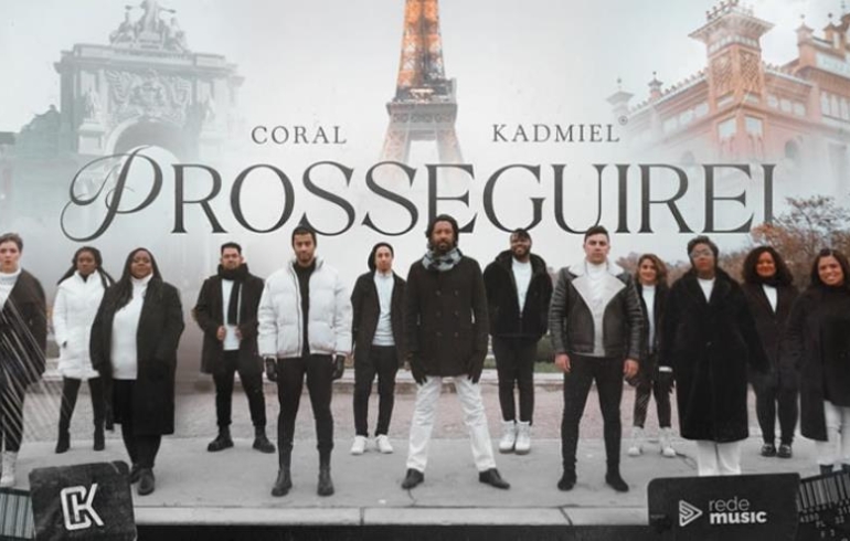 noticia Coral Kadmiel lança o single “Prosseguirei”, com clipe gravado na Europa
