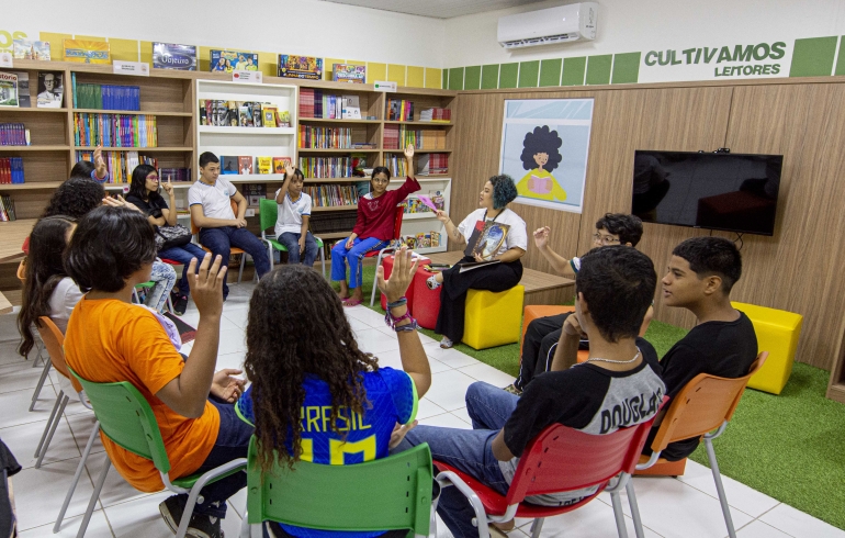 noticia Territórios da Leitura reinaugura seis bibliotecas de escolas públicas em Itapipoca, Maracanaú, Maranguape e Aquiraz