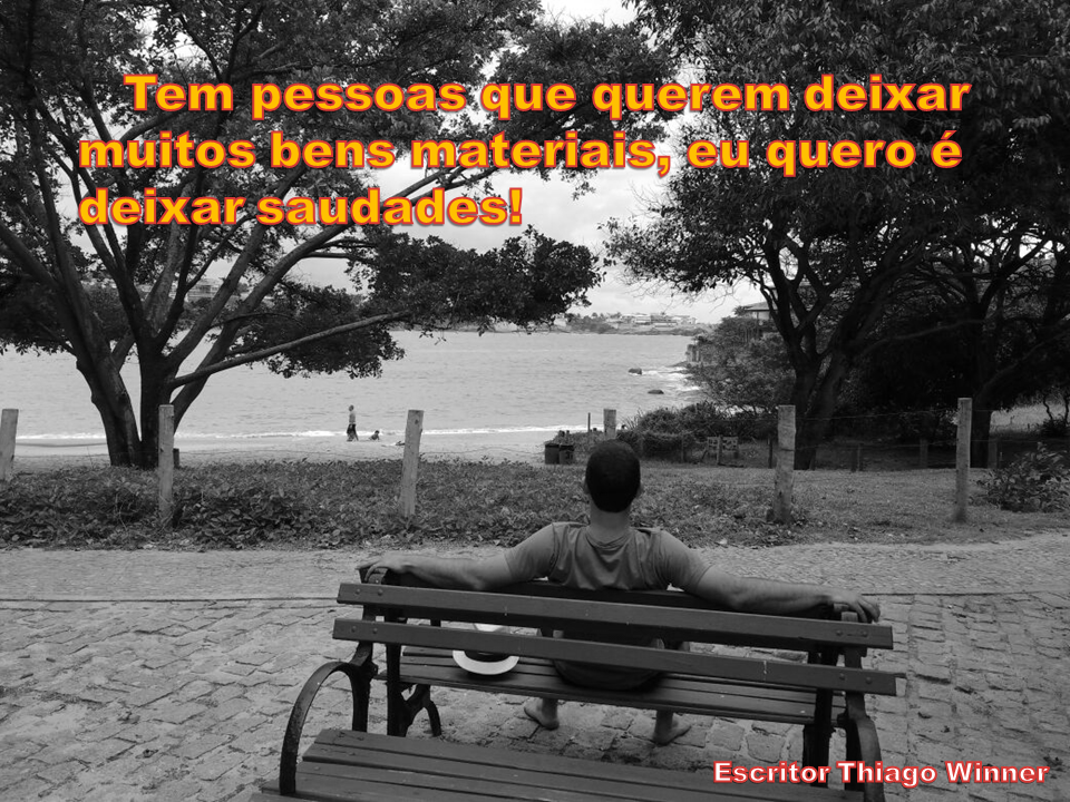 artigo Frase do poeta e escritor Thiago Winner
