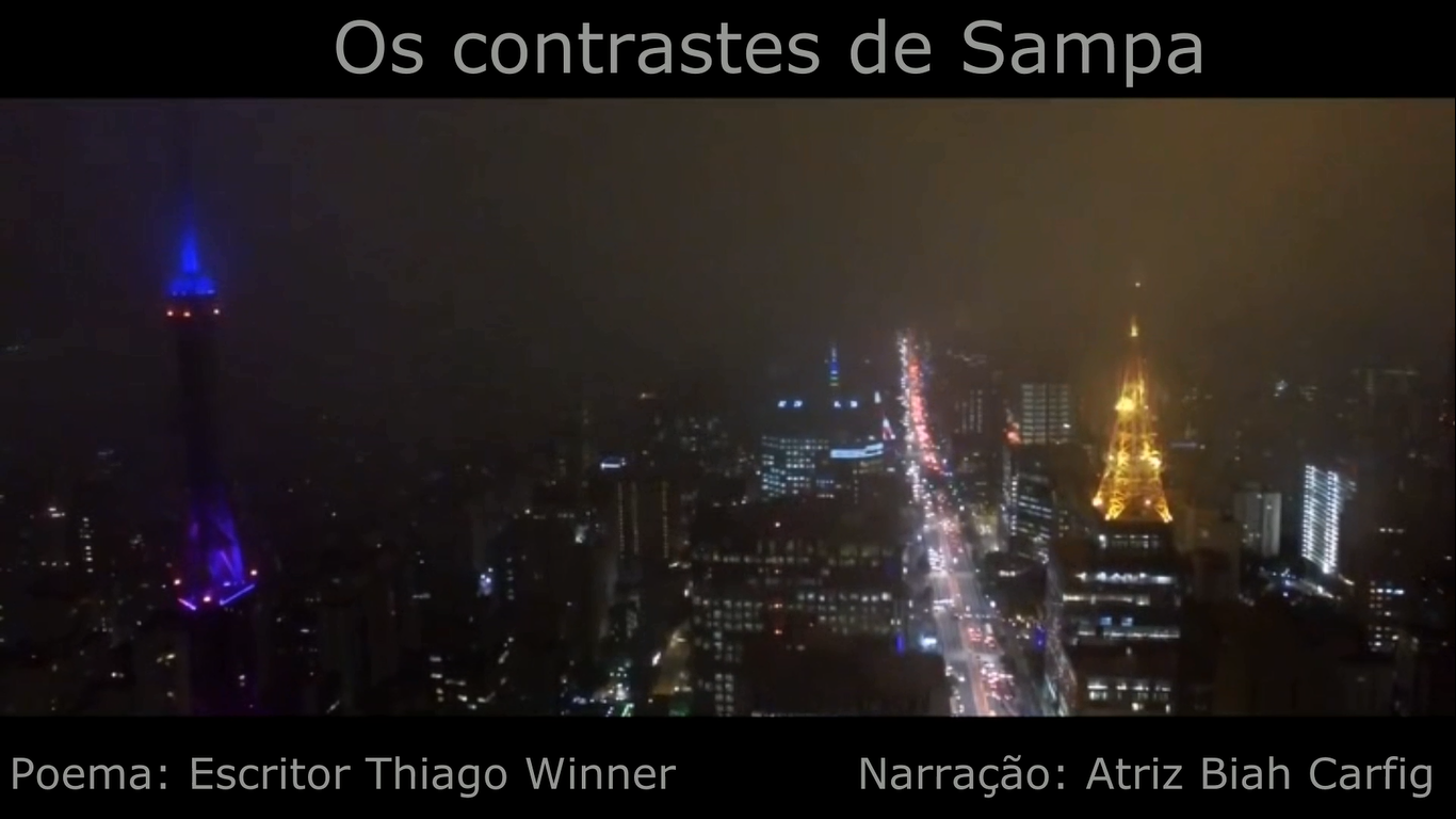artigo Escritor Thiago Winner homenageia a cidade de São Paulo com o vídeo poema 