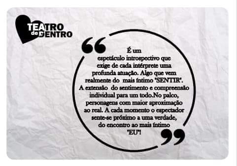 artigo Teatro de Dentro dia 11/09 as 19:30hs