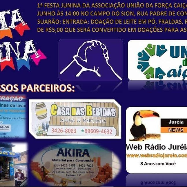 artigo UNIÃO DA FORÇA CAIÇARA DE ITANHAEM, PROMOVE PRIMEIRA FESTA JUNIOR 