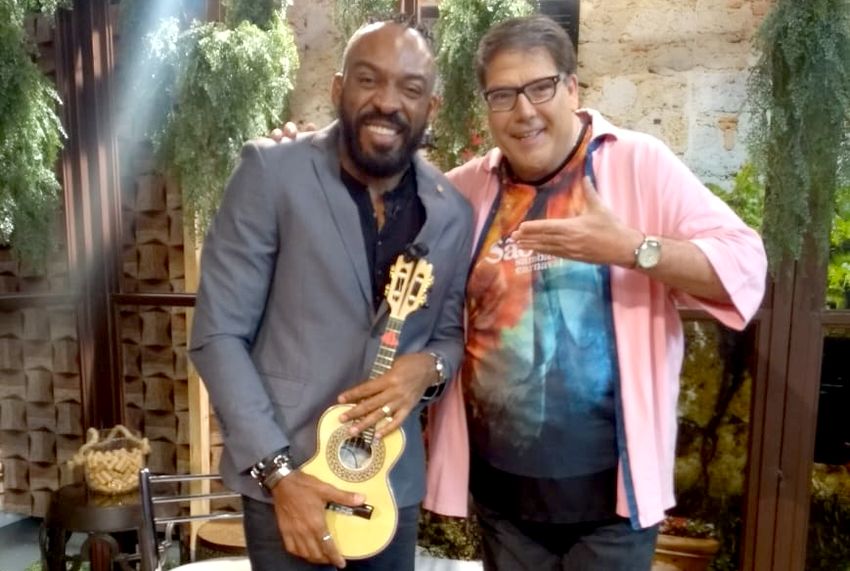 noticia Luciano Faccioli recebe o compositor e músico Almirzinho Serra em seu Programa de Tv