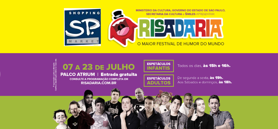 noticia Shopping SP Market recebe a 8ª edição do Festival RISADARIA