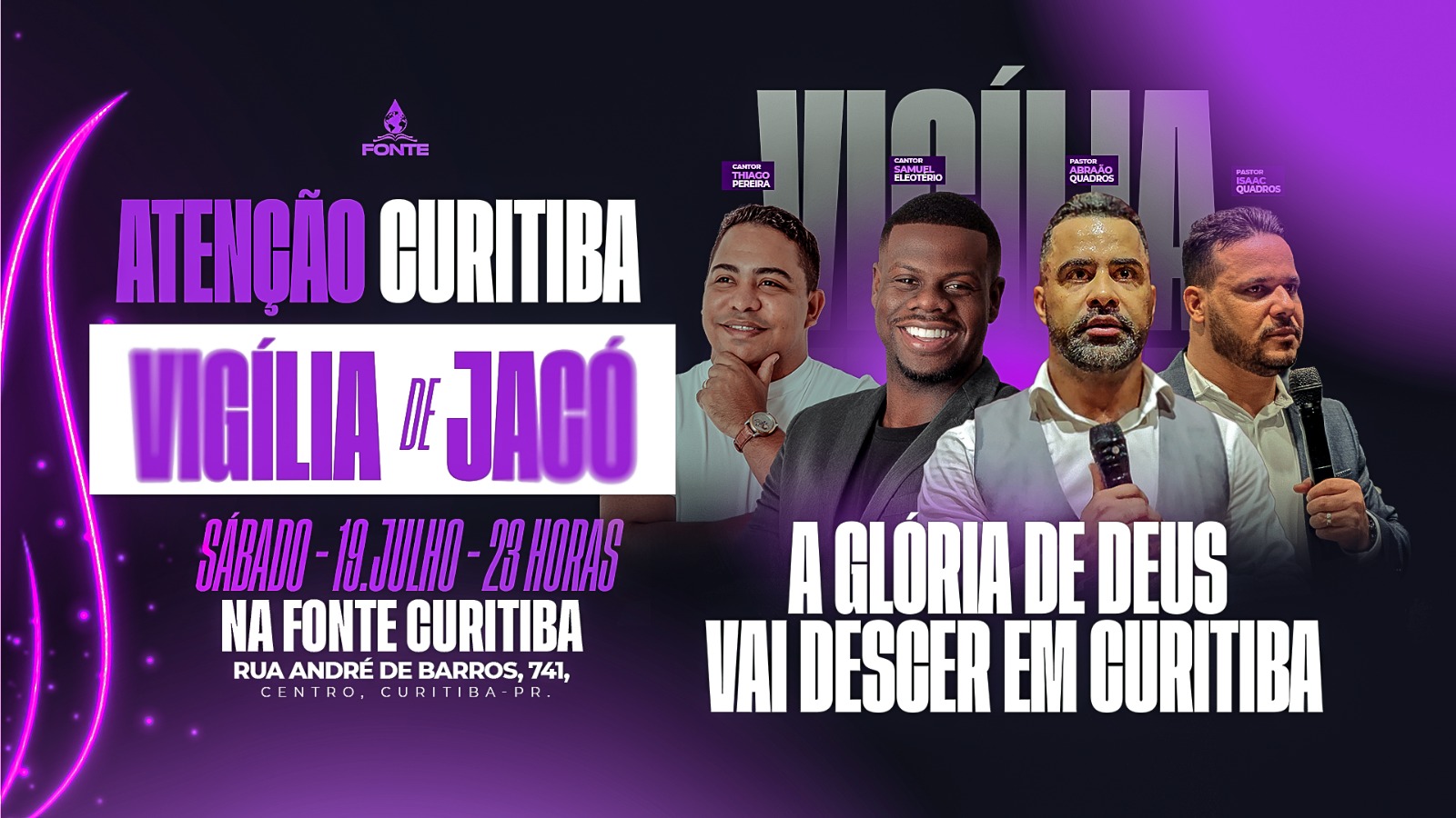 noticia Vigília de Jacó em Curitiba: Um Encontro de Avivamento no Sul do Brasil