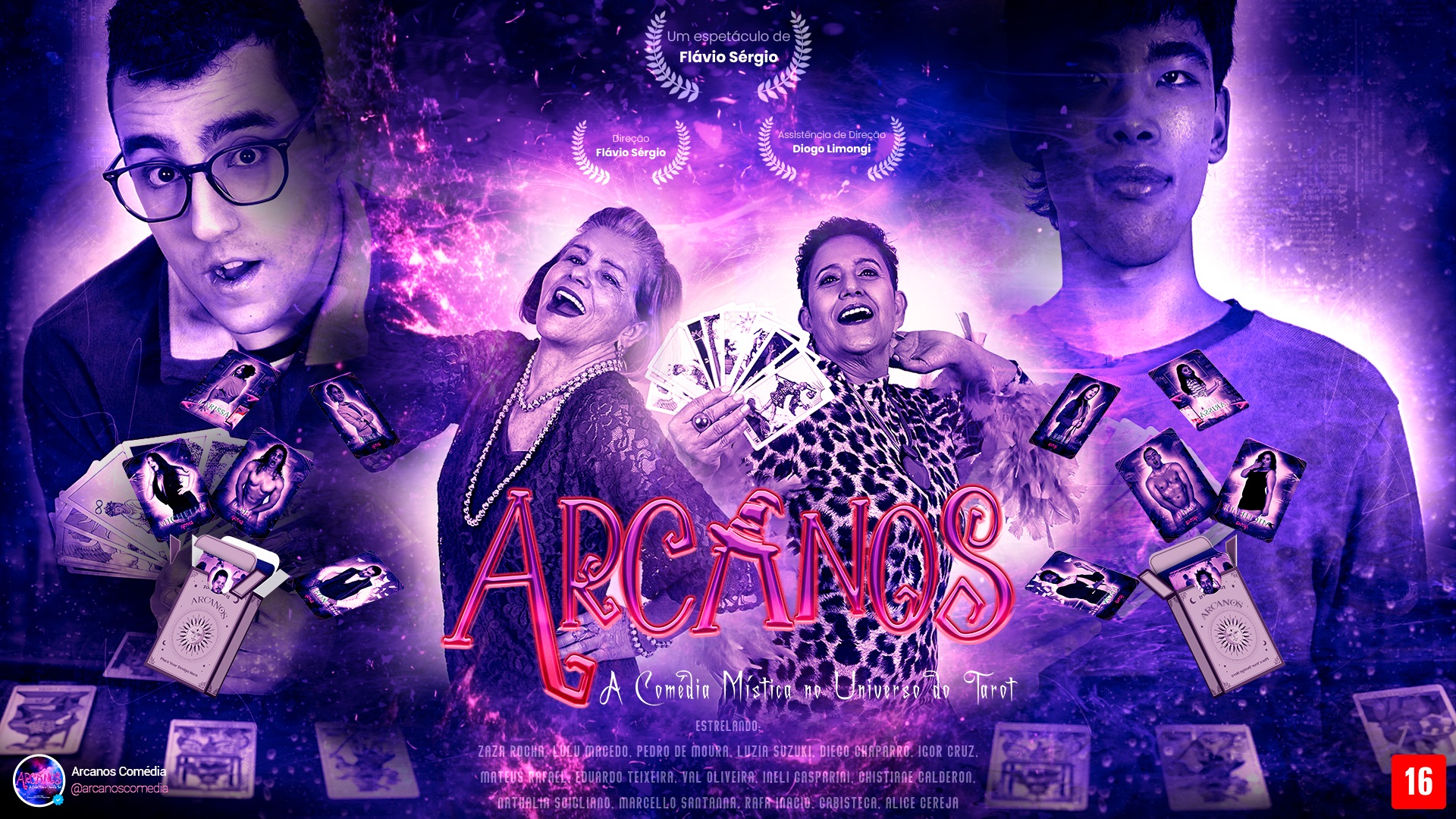 noticia ESPETÁCULO “ARCANOS – A COMÉDIA MÍSTICA NO UNIVERSO DO TAROT” ESTREIA DIA 07/08/2025 NO TEATRO SHOPPING WEST PLAZA