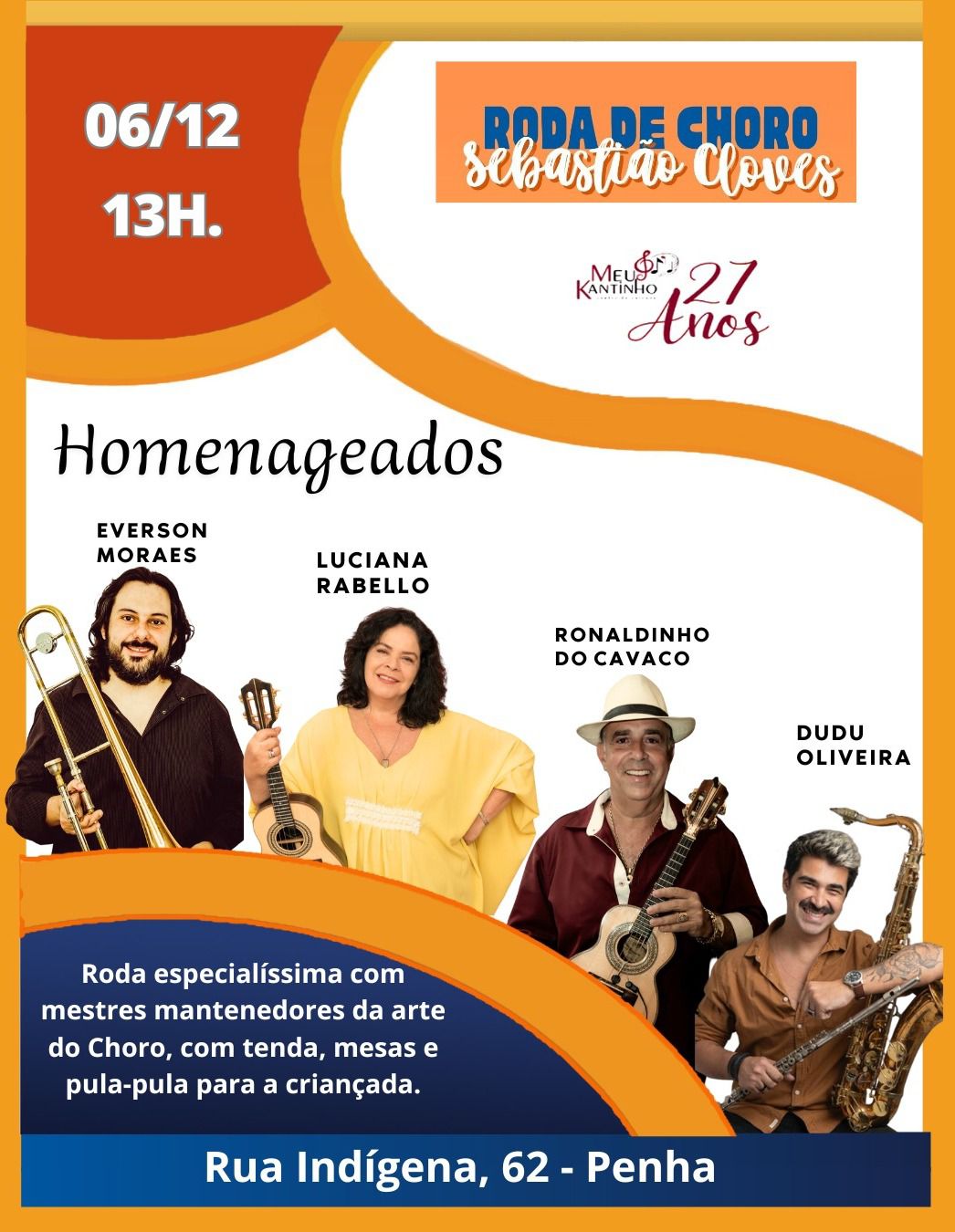 noticia Meu Kantinho celebra o Choro com grandes nomes da música brasileira em homenagem especial a mestres do gênero