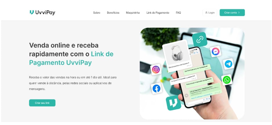 noticia UvviPay Link de Pagamento: Veja taxas, cai na hora e é seguro?