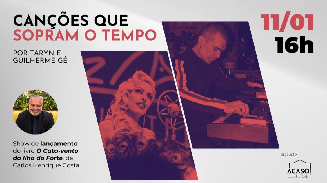 noticia Carlos Henrique Costa lança livro com show de Taryn e Guilherme Gê no Acaso Cultural, em Botafogo