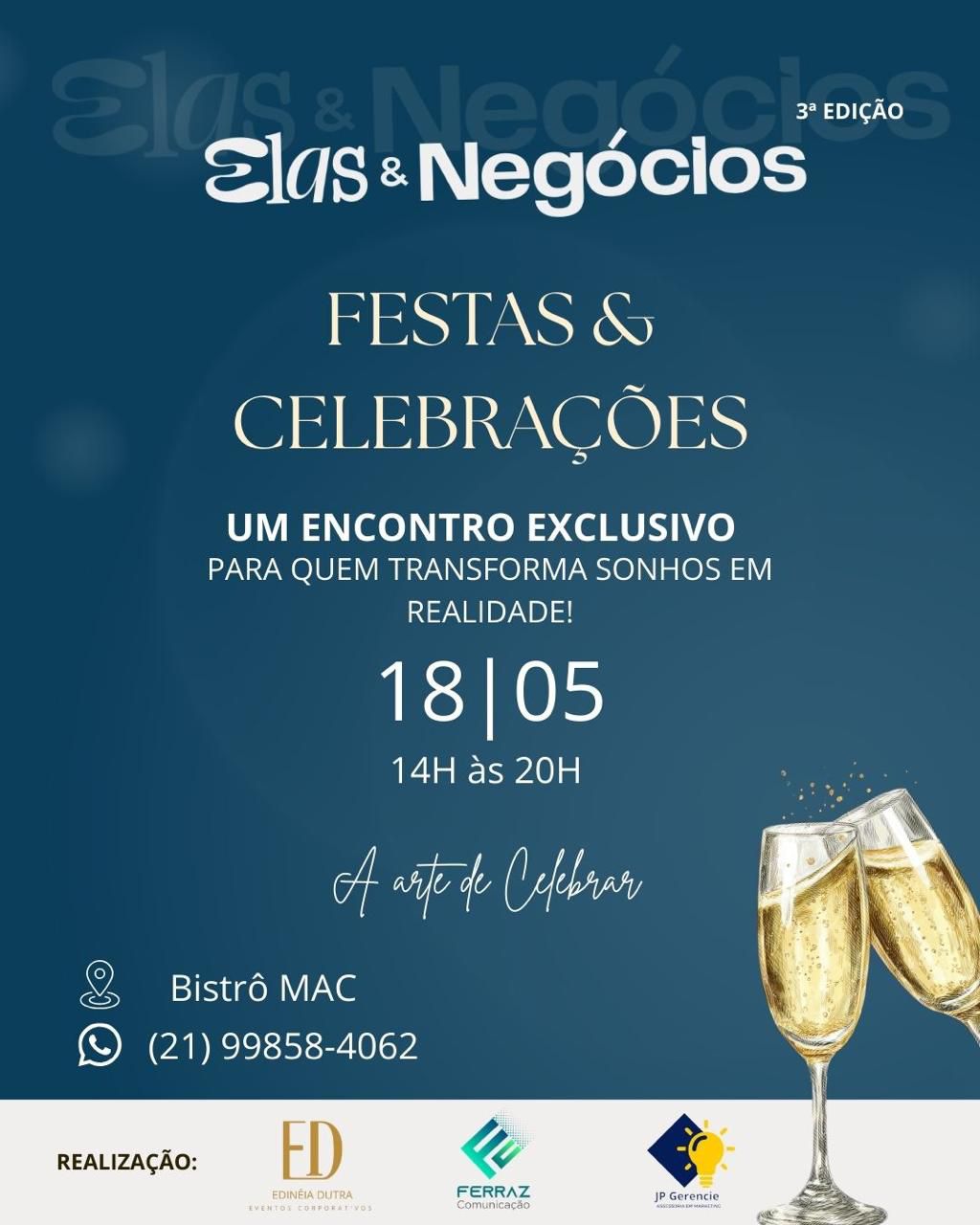 noticia Evento Elas & Negócios | Edição “Festas & Celebrações”