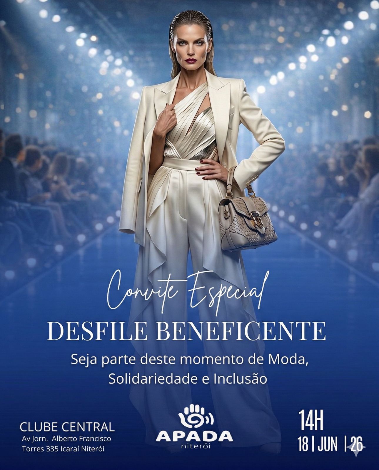 noticia Apada Niterói abre calendário 2026 com desfile beneficente: Solidariedade e elegância no Clube Central