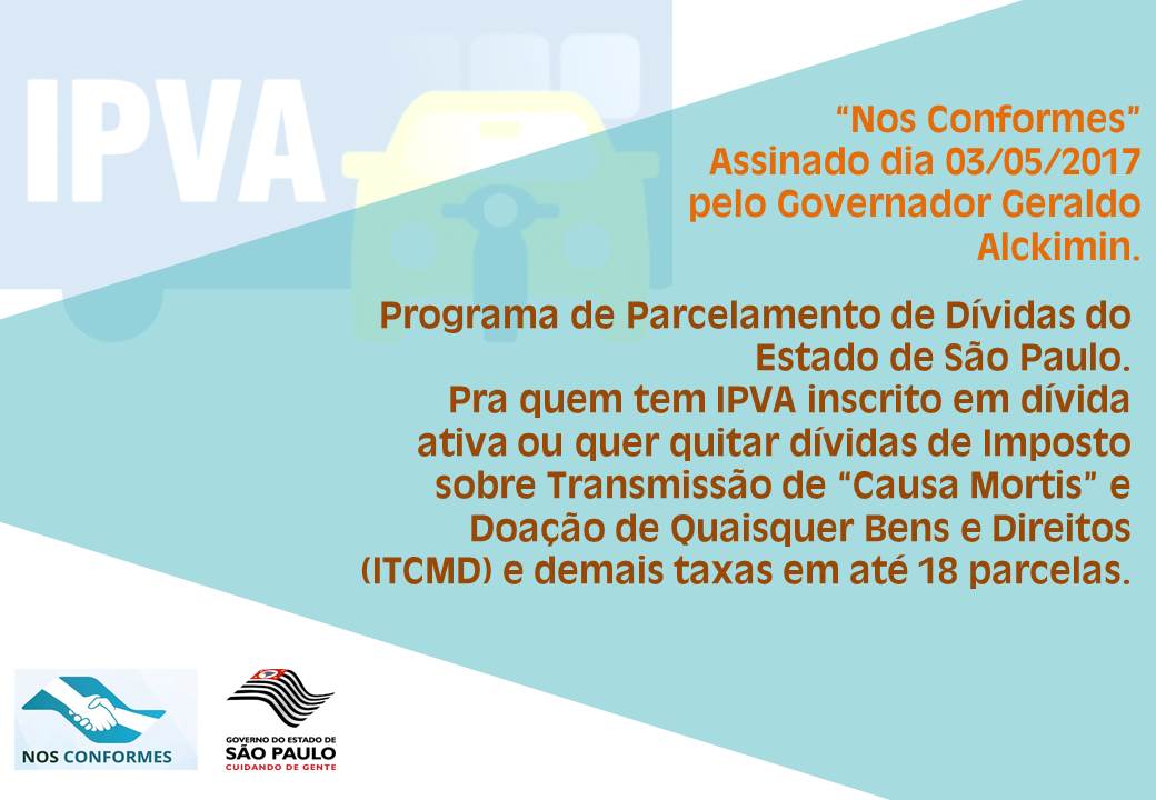 noticia IPVA - Novo programa possibilita parcelamento de débitos com redução de multa e juros