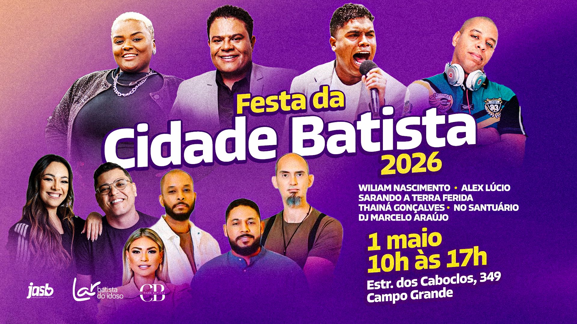 noticia RJ: Campo Grande recebe mais uma edição da Festa da Cidade Batista no feriado de 1º de Maio