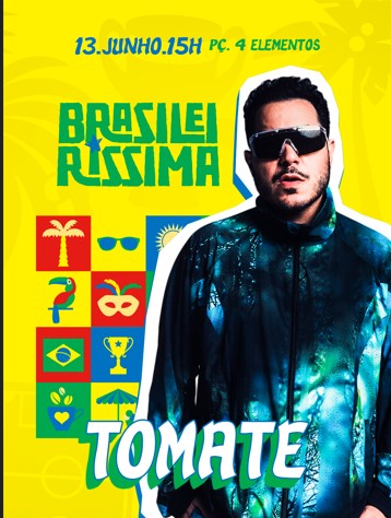 noticia Festa Brasileiríssima apresenta show de Tomate na estreia do Brasil na Copa do Mundo 