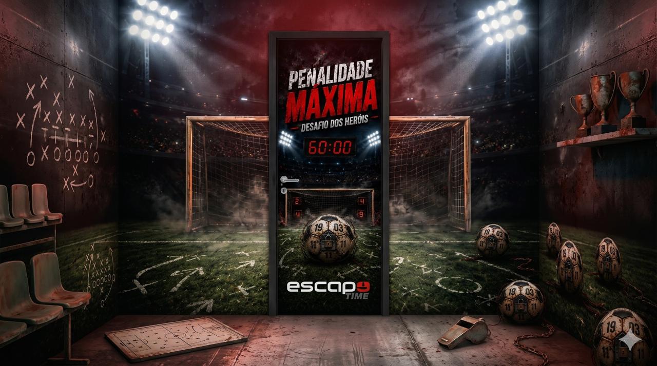 noticia Escape Time Brasil e Revista Placar lançam sala inédita “Penalidade Máxima – Desafio Placar”, inspirada na Copa do Mundo