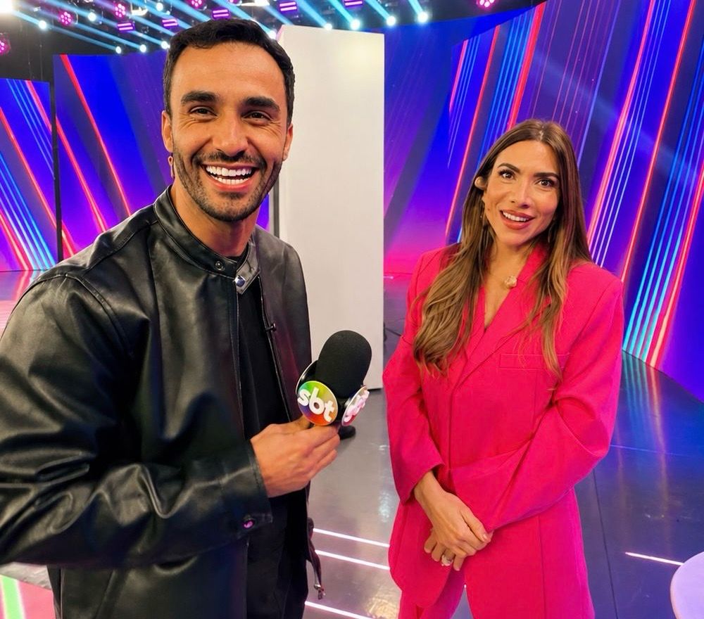 noticia Influenciador Moisés Leal visita SBT  e exalta Patrícia Abravanel