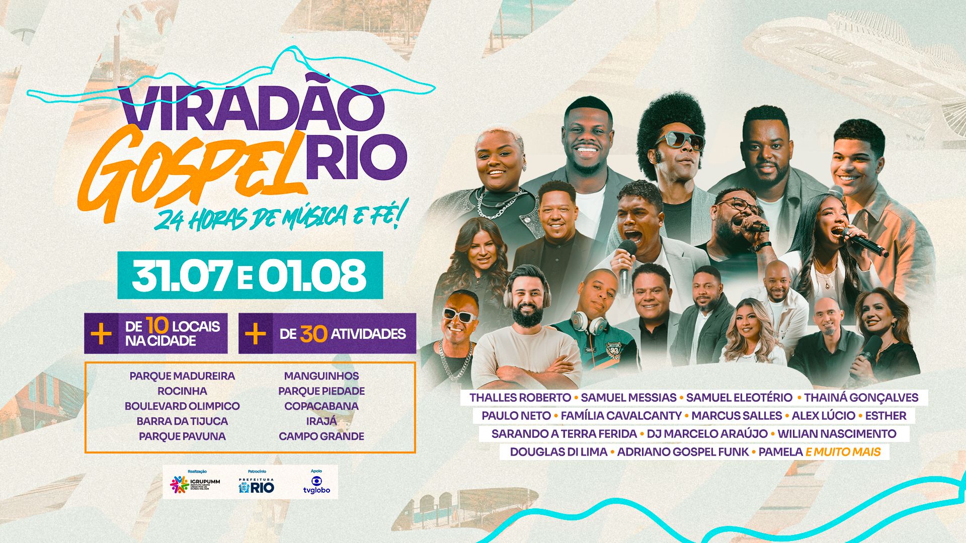 noticia Após sucesso em 2025, Rio de Janeiro promove 2ª edição do Viradão Gospel