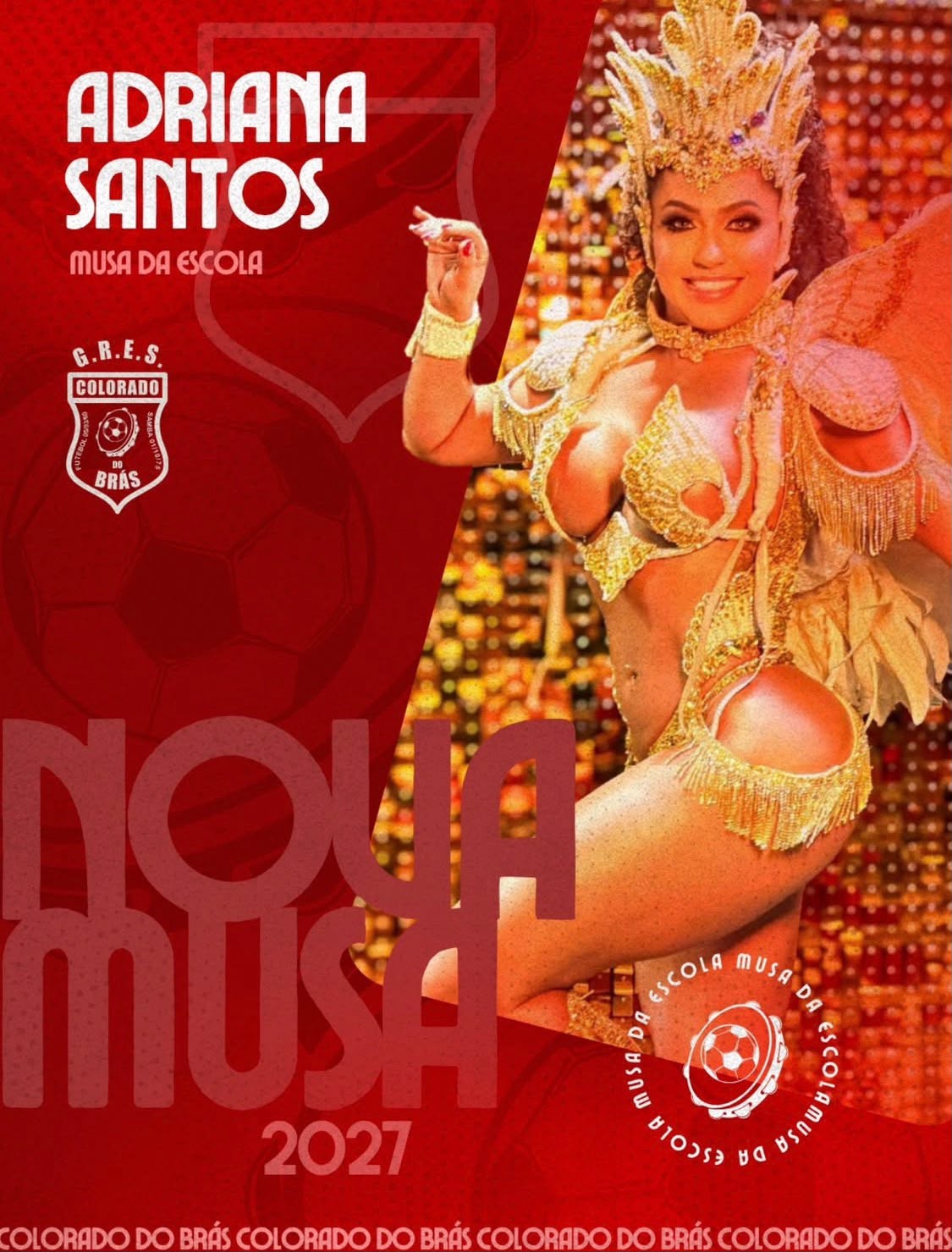 noticia Experiência e paixão pelo samba: Adriana Santos é anunciada como Musa da Colorado do Brás