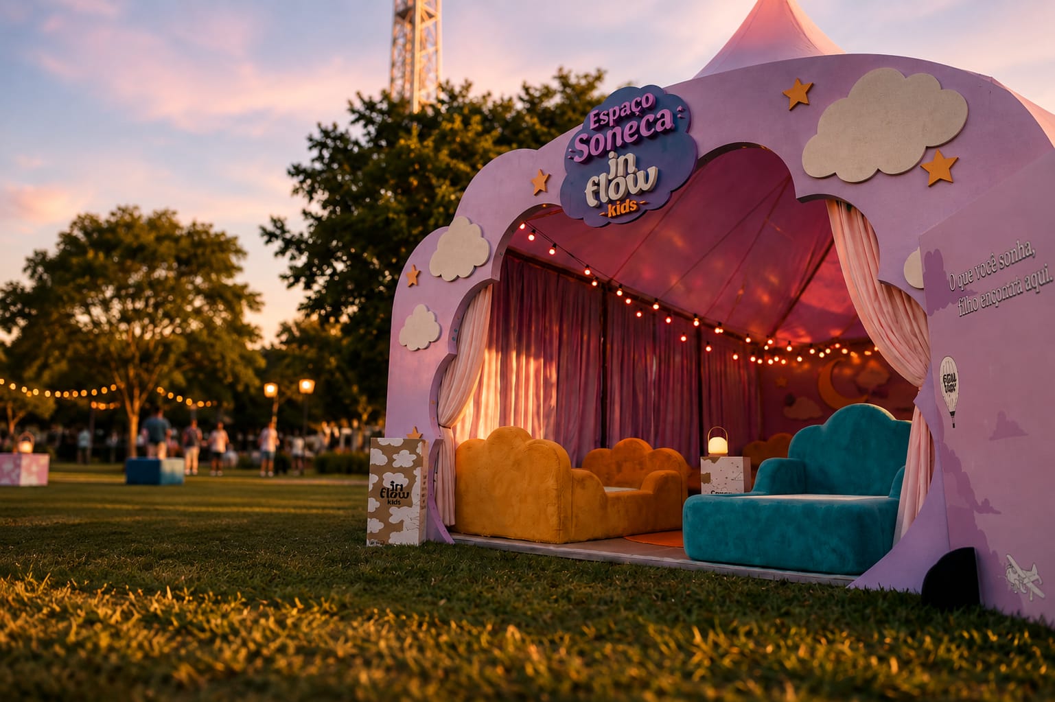noticia Inflow Kids levou o Espaço Soneca ao Festivalzinho 2026 e convidou famílias a descobrirem que descansar também faz parte da aventura