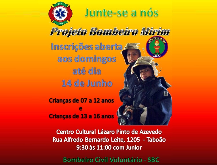noticia Projeto Bombeiro Mirim