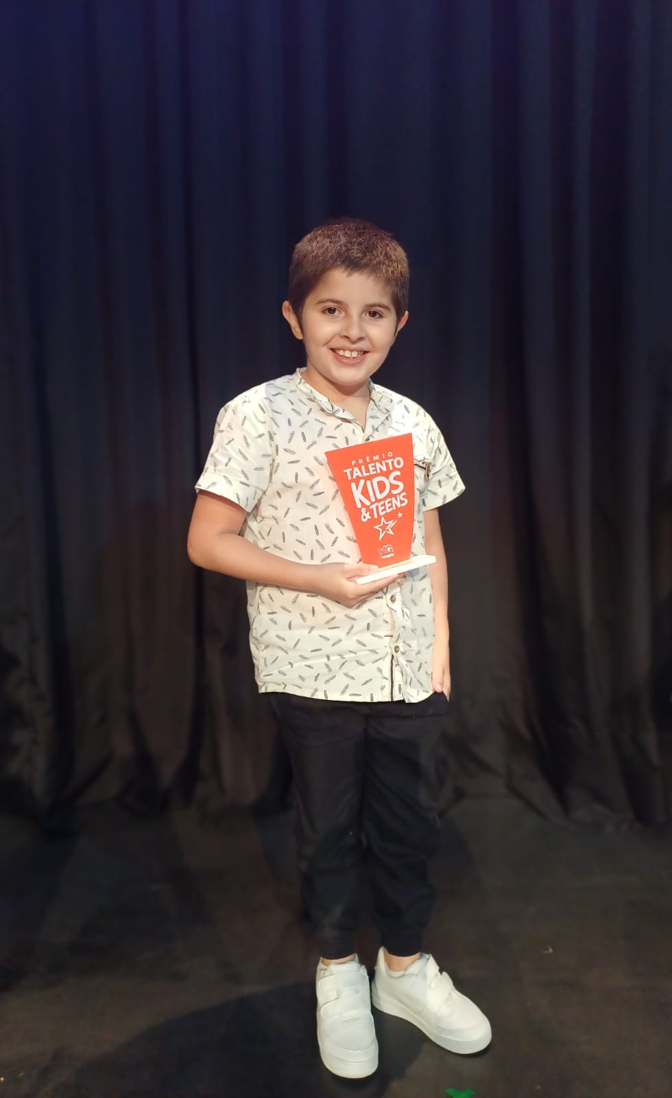 noticia Ator mirim Kevin Riccieri foi premiado no evento Talento Kids & Teens
