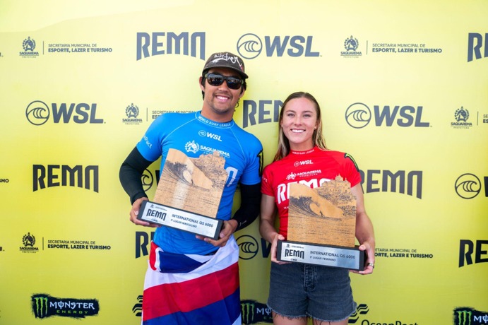 noticia Alyssa Spencer (USA) e Jackson Bunch (HAW) são campeões do WSL REMA 2026 em Saquarema