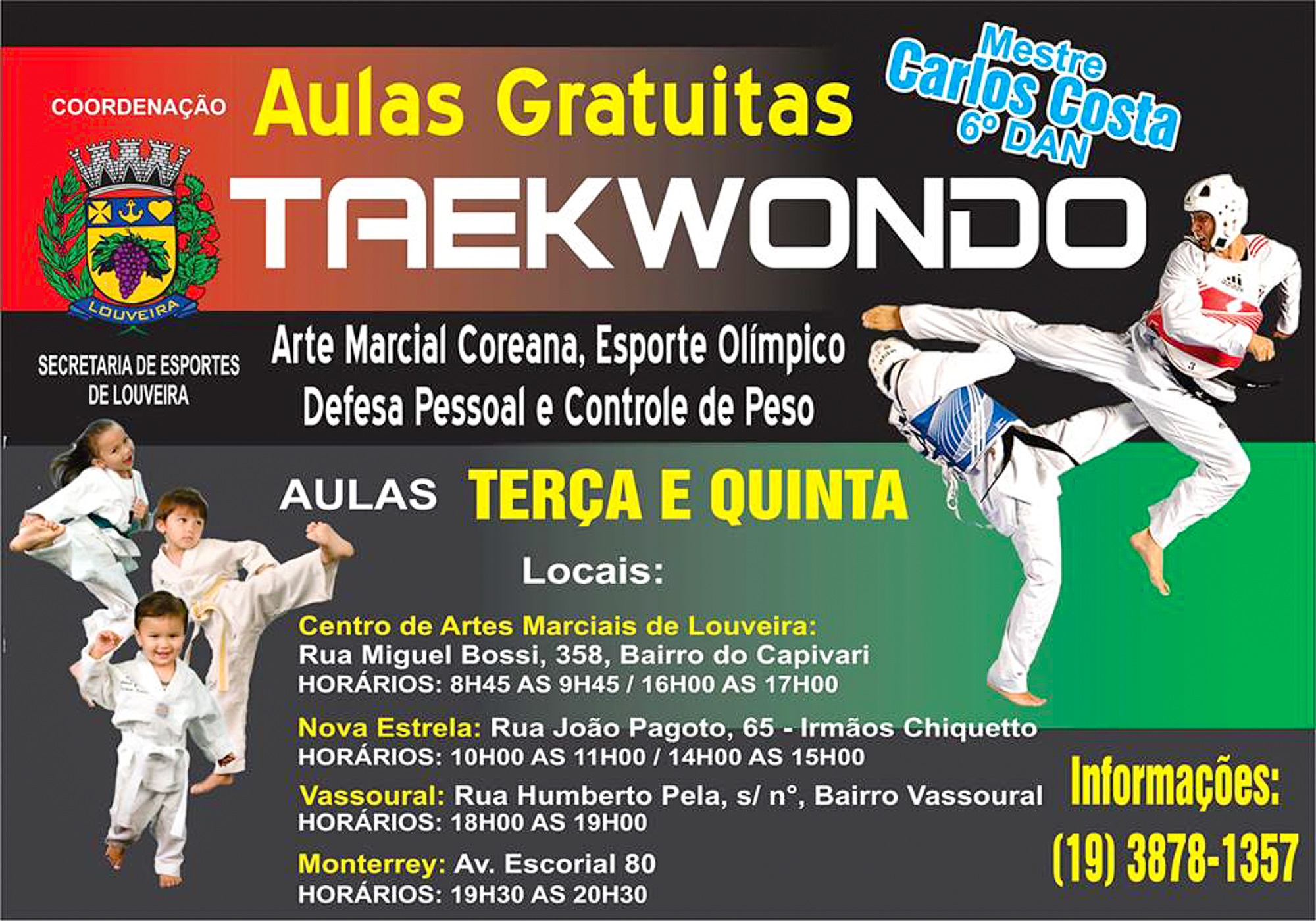 noticia Taekwondo - Aulas Gratuitas