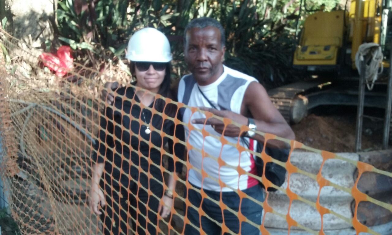 noticia Djair Presidente de Associação e grande líder Comunitário acompanha obras do Coletor-tronco na Zona Norte de SP