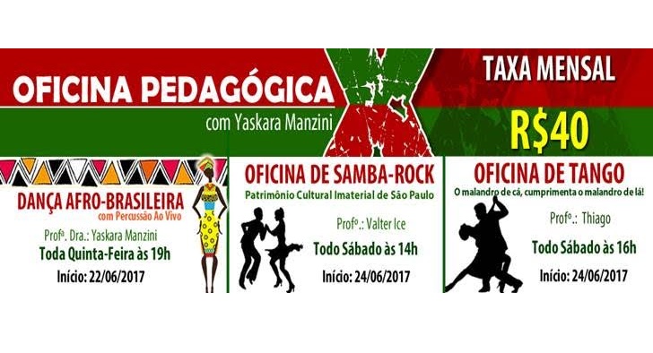noticia Oficinas Pedagógicas na X9-Paulistana