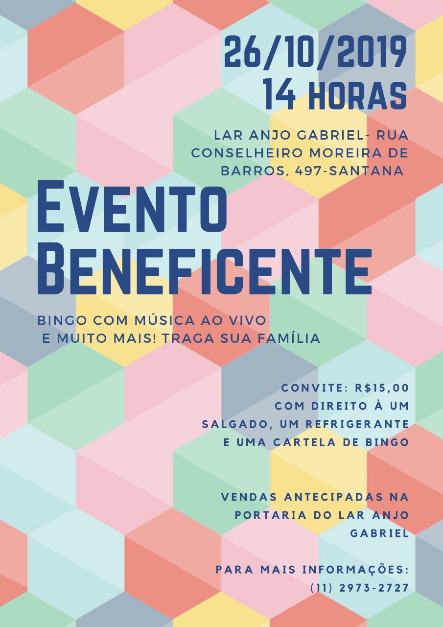 noticia Bingo Beneficente do Lar Anjo Gabriel