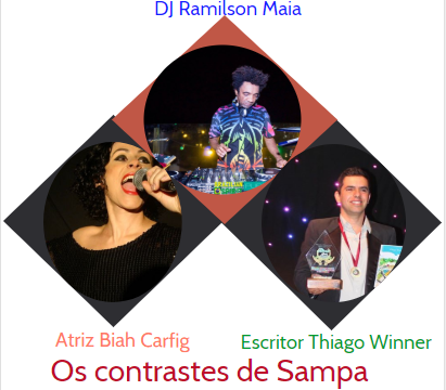 noticia 'Os contrastes de Sampa', é o mais novo single de Ramilson Maia, Henrik Williams,Thiago Winner e Biah Carfig, em homenagem ao aniversário de São Paulo