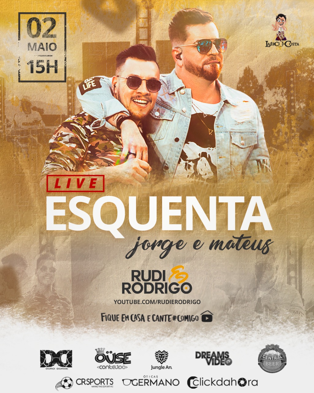 noticia Rudi & Rodrigo fazem live para ajudar profissionais da música