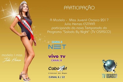 noticia Miss Teen Júlia Hemza é a nova sensação das passarelas em São Paulo